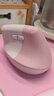 罗技（Logitech）Lift人体工学鼠标 垂直鼠标 小手鼠标 无线蓝牙鼠标 3台设备秒切换 带Logi Bolt接收器 粉色 实拍图