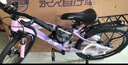永久儿童自行车6-10-15岁以上中大童变速减震山地车单车赛车男女孩 辐条-维卡紫【减震 碟刹 99%装】 20寸7速【适合130-155cm】 实拍图