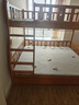 临稚胡桃木 儿童上下床实木高低床双层床上下铺床两层木床子母床 爬梯款 上铺宽1.6米下铺宽1.8米 实拍图