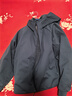 优衣库女装双面穿防风摇粒绒拉链连帽外套户外防水冬季新款479697 479697/59墨绿色 S 实拍图