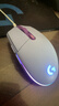 罗技（G）G102 有线游戏鼠标 淡紫色 RGB灯效 轻量化设计 吃鸡鼠标 赛博朋克 200-8000DPI 实拍图