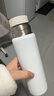 膳魔师（THERMOS）500ml保温杯商务办公带杯盖水杯男女士简约保冷杯 FEI-501 WH白色 实拍图