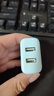 绿联3.4A充电头多口充电器 兼容5V/2A/1A双口USB插座 适用苹果华为小米安卓手机ipad 5V/3.4A双口充电头-蓝色 实拍图