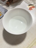 斯凯绨（Sky Top）米饭碗骨瓷小汤碗纯白陶瓷家用酒店餐具套装4.5英寸金钟碗10件 实拍图