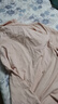 猫人女士睡衣女100%纯棉长袖纯色带胸垫简约宽松睡裙家居服虾粉L 实拍图