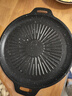麦饭石烤肉盘家用不粘锅铁板烧韩式烤肉锅电磁炉卡式炉户外烤盘 太阳花烤盘 28cm 实拍图