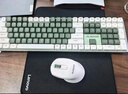 阿斯盾（AUSDOM）HOLA108无线键盘鼠标套装办公游戏键鼠一拖二2.4G全键无冲台式笔记本电脑高颜值机械键盘套装绿白 实拍图