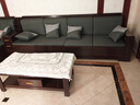 墨宸沙发 紫金檀木实木沙发新中式客厅大小户型冬夏两用转角储物家具 五人位+贵妃+茶水柜+茶几+电视柜 实拍图