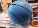 得力 静音篮球 5号儿童室内无声弹力玩具球儿童娱乐玩家篮球 蓝色 实拍图