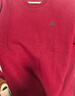 adidas情侣款宽松抓绒圆领长袖卫衣套头衫男女秋季阿迪达斯轻运动 红色/黑色   2XL 实拍图