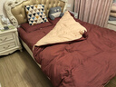 京东京造意式瓷磨四件套 60支长绒棉磨毛A类100%纯棉全棉床单被套床上冬天保暖单双人1.5m肉桂红 实拍图
