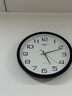 康巴丝（Compas）挂钟客厅2025款简约办公日历钟表石英钟表挂墙时钟 c3519黑白直径39cm 实拍图