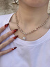 伊灿小香风满天星仿珍珠吊坠项链女小众高级感锁骨链2025新款爆款颈链 小香风满天星珍珠吊坠项链 实拍图