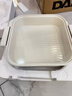 大宇（DAEWOO）【一锅六用】方形玻璃电蒸锅 多功能炖蒸煮一体蒸汽锅分体可拆洗煎烤涮火锅不锈钢S31白色（标配） 实拍图