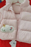 巴拉巴拉童装儿童羽绒服宝宝男女童2025冬装新款婴儿外套保暖上衣泡芙羽绒 粉色小苹果60356-白鸭绒 110 （充绒量93g 适合3-5岁） 实拍图