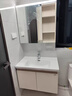箭牌（ARROW）奶油风自由系列浴室柜组合卫生间卫浴洗漱台洗手洗脸盆陶瓷一体盆 自由3.0【智能款】80cm 实拍图