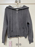 伊芙丽（eifini）蒋欣代言无缝成型气质连帽拉链通勤羊毛针织开衫女秋冬新款上衣 灰色 M 110-128斤 实拍图