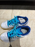 YONEX尤尼克斯羽毛球鞋yy入门级训练减震动力垫男女SHB101CR 白/蓝42码 实拍图