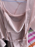 浪莎睡裙女春夏性感睡衣仿冰丝薄款纯欲风吊带两件套家居服 粉色 L 实拍图