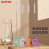 COOKSS吸管刷婴儿奶瓶刷不锈钢吸管刷套装刷洗保温杯刷神器小毛刷4支装 实拍图