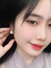 戚小米S925纯银珍珠耳钉女明星同款耳环2025新款轻奢高级感仿珍珠耳饰 S925银珍珠耳钉一对【12mm】 实拍图