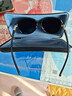 派丽蒙（PARIM）太阳镜女款偏光驾驶眼镜遮阳防晒墨镜女亮黑色框防紫外线大脸眼镜 实拍图
