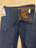 真维斯（JEANSWEST）牛仔裤男加绒2025冬季轻商直筒修身保暖牛仔长裤男蓝色加绒32 实拍图