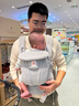 ERGObaby二狗背带婴儿抱娃神器四季透气外出旅行遛娃神器breeze解放双手 【重磅升级】Omni Deluxe灰+口水巾 实拍图