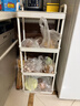 金隆兴厨房小推车置物架多层婴儿用品浴室落地蔬菜零食可移动收纳架 4层 实拍图