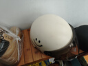 新日新日3C国标认证摩托电动车头盔男女四季通用骑行电瓶车半盔安全帽 卡其色【防晒长镜】 3C新国标A类 实拍图