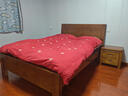 惠寻 京东自有品牌 床新中式全实木实木床1.5米单人床1.8米x2米双人床 床+床头柜*1 1500mm*2000mm框架结构 实拍图