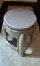 华恺之星 加厚塑料凳子 家用高凳耐磨餐椅子圆凳板凳换鞋浴室凳 YK018咖色 实拍图