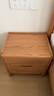 源氏木语实木床头柜北欧卧室收纳柜储物柜橡木床边柜0.45米双抽床头柜 实拍图