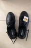 百丽通勤商务皮鞋2025男牛皮褶皱增高休闲鞋A1373AM4 黑色2  43 实拍图