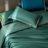 京东京造100支长绒棉床上四件套 植素超柔贡缎轻奢床单被套床品套件抗菌 1.5米床秘境绿 实拍图