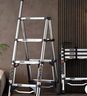奥鹏梯子家用伸缩梯人字梯家用多功能楼梯扶梯四步梯加固工程梯 实拍图