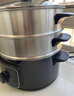 美的（Midea）电蒸锅 炖蒸煮一体多功能锅电煮锅分体式电锅 电火锅电热锅3层大容量加厚不锈钢蒸笼 上蒸下煮 10L 【30s出蒸汽】ZG26EASY401 实拍图