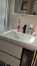 浴美优品实木浴室柜陶瓷一体盆卫生间洗手洗脸盆柜组合洗漱台镜柜奶油风 白吊柜60cm智能镜柜+陶瓷盆 实拍图