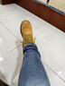 骆驼（CAMEL）王俊凯同款马丁靴高帮秋户外工装大黄靴情侣 GF122W7790 金黄 38 实拍图