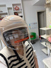 永久3c认证电动车头盔保暖防风秋冬季四季通用女士男电瓶车安全帽摩托车501【卡其米】 实拍图