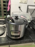美的老式电饭锅老人用 电饭煲大容量 上蒸下煮一体电锅 黑晶不粘锅内胆  一键简易操作机械 微压 6.5L 实拍图