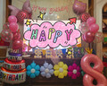 多美忆生日场景布置女孩生日气球儿童道具氛围装饰快乐桌飘装扮粉色套餐 实拍图