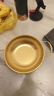 【韩剧同款】加厚不锈钢干锅海鲜锅火锅金色平底浅锅双耳锅泡面锅 迷你款17cm【金色】双柄汤锅 实拍图