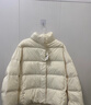 优衣库女装羽绒茄克/柔软面料外套夹克25秋冬新款479212 01 乳白色 S 实拍图