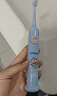 舒客宝贝儿童电动牙刷舒克声波震动含氟刷丝专业防蛀软毛护龈双重模式F2蓝(适用3-12岁)  生日儿童节礼物 实拍图