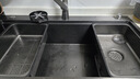 卡琥U8pro集渣304不锈钢水槽大单槽厨房家用左侧排水洗碗槽洗菜盆9050 90×50枪灰【左右下水可选】 实拍图