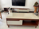 全友家居现代简约木纹电视柜茶几组合家具储物柜可伸缩电视机收纳柜子 实拍图