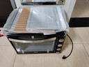 格兰仕（Galanz）【国家补贴】电烤箱 家用 40L大容量 上下独立控温 多层烤位 机械操控 烘培炉灯多功能 K42 经典黑 40L 黑色 实拍图