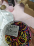伊洛芙一次性橡皮筋女童宝宝发圈不伤发头饰品儿童小女孩头绳 L15#加厚彩色一盒 实拍图