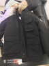 京东京造【进口极寒95鹅绒服】羽绒服男外套女冬季新款中长款 曜石黑 2XL 实拍图